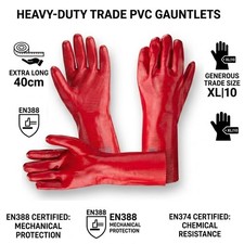 24x Red PVC Rubber Heavy Duty