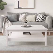 White Solid Pine Coffee Table