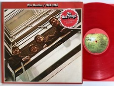 THE BEATLES 1962 1966 ALBUM RED VINYL DOUBLE LP BEST OF COMPILATION EX COPY (k