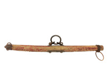 Antique Old Wood Iron Single Horse Harness Leader Bar Carriage Single Tree