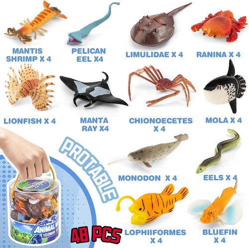 48pcs tropical fish crab - &,