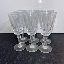6 Vintage Cut Glass Sherry