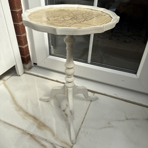 Vintage tall wooden table side - vintage,