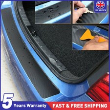 Car Rear Bumper Guard Protector Trim Cover Sill Plate Trunk Rubber Pad Kit UK