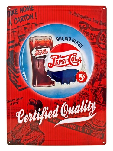 Vintage pepsi cola - vintage, big
