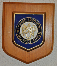 National Association of Retired Police Officers plaque shield NARPO