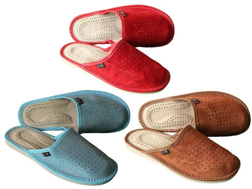 Women leather slippers soft - leather,