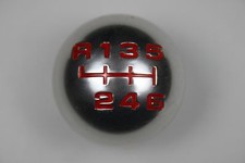 silver red gear shift knob