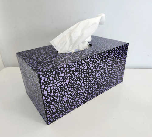 Hand painted tissue box cover - hand,