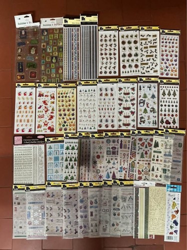 Job lot christmas stickers - christmas,