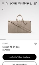 Louis Vuitton Bag keepall 45 Bag Lv