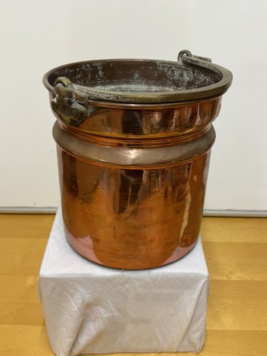 Antique copper coal bucket - antique,