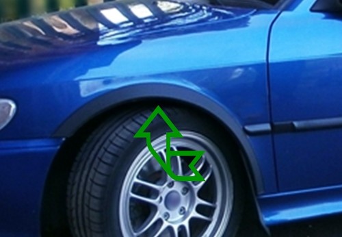 Saab wheel arch trims - wheel,