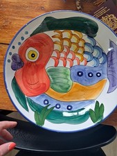 Large Hand Painted Fish Bowl