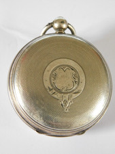 c1903 SOLID SILVER POCKET WATCH by J. FISHER & SON GLASGOW
