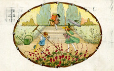 Artist Signed Vintage Postcard