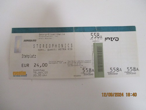Stereophonics eintrittskarte - ,