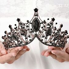 4 Colors Baroque Crown Gothic Princess Queen Tiara Headband Crystal Headband
