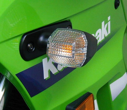 White blinker glasses kawasaki - blinker,