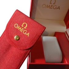 OMEGA  Watch Box Used Leatherette Full Kit For Collection Presentation & Gift