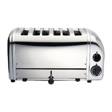Dualit 6 Bun Toaster Metallic