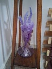 Lilac Tall Vase With Pampasd Flowers Vase