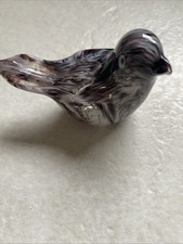 Chinese Art Slag Glass Bird Sculpture paperweight -Excellent Condition -Vintage