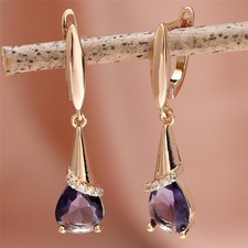 9ct Gold Gf Purple Amethyst