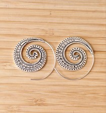 Tribal German Silver Spiral