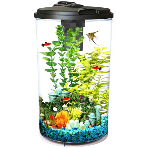 Gallon aquarium kit with led - 6-gallon,