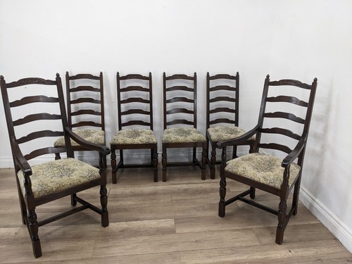Dining chairs set solid - set, oak