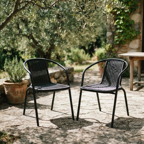 2pcs outdoor garden rattan - outdoor,
