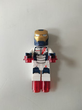 LEGO SH0168: Iron Legion - Trans-Neon Orange Head, Helmet with Visor