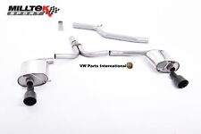 For Audi A4 A5 2.0TDI Milltek Sport Cat Back Exhaust System Quad Outlet GT80 ...