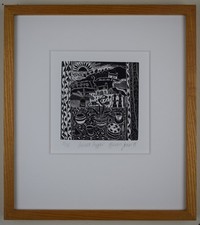 Sunset Supper. Wood engraving