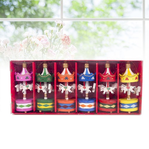 Set wooden christmas - of, 6