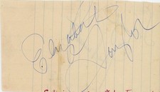 Elizabeth Taylor-Vintage Signed Page