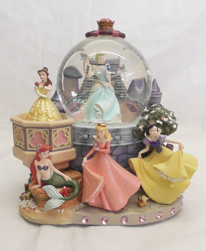 Disney snow globe princesses - disney,