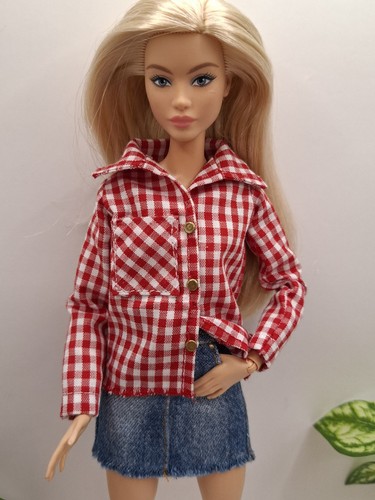 Red checked shirt and - checked,