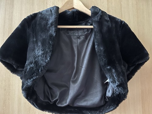 Coast furry black bolero size - coast,