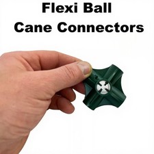 Flexi Ball Bamboo Cane Connectors Frame Caps Fruit Cage Netting Plant Support