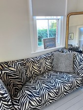 Animal Print 3 Seater Sofa, Zebra Print Sofa 