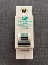 B6 Discontinued Fuse Board RCD Residual Current Device Federal Electric MCB B6