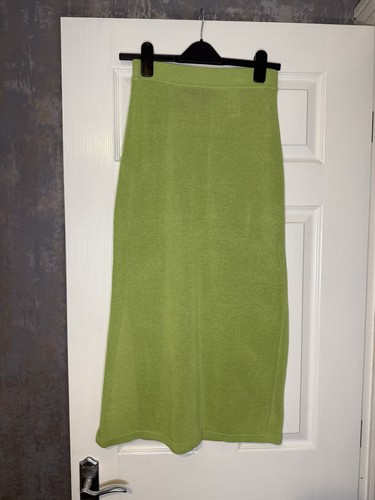 Zara green semi sheer knitted - green,