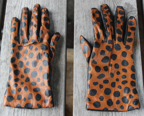 Women leopard print leather - women's,