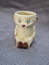 Keele Street Pottery Rare Teddy Bear Egg Cup 1950's Made In England