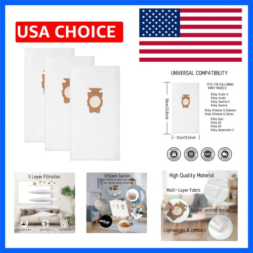 3pcs 204811 204814 vacuum bags - 204814,