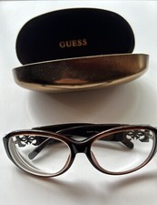 Guess Brown Eyeglasses With Glasses Case GU6452ST BRN-1 58[]15-130