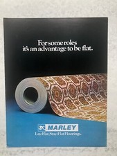 1979 PROGRAMME ADVERT MARLEY LAY FLAT STAY FLAT FLOORINGS LINO VINYL