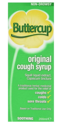 Buttercup cough mixture syrup - buttercup,